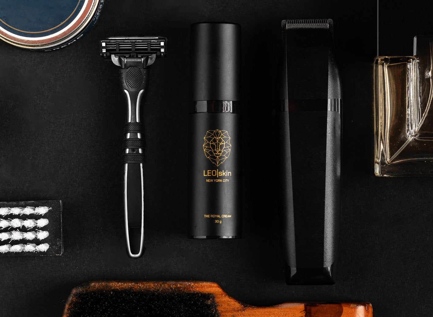 The Royal Cream with grooming essentials